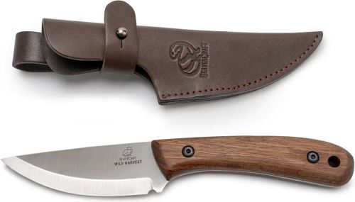 BeaverCraft Bushcraft Knife BSH7 Wild Harvest Carbon Steel 90mm Walnut