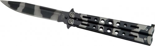 Joker motýlek Aluminum Black Camo Coated Butterfly 100 mm