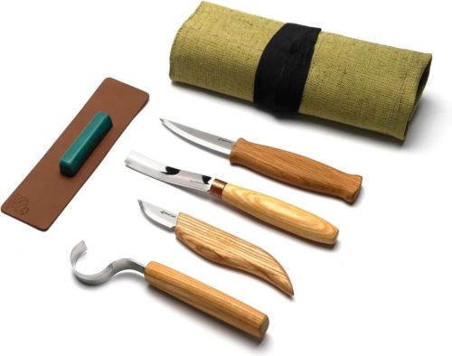 BeaverCraft řezbářská sada Spoon and Kuksa Carving Professional Set pro leváky