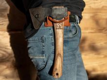 BeaverCraft kožený závěs na opasek Leather Tool Belt Hanger (1)