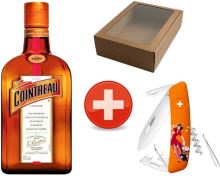 Cointreau L’Unique 40% 1l + nůž Swiza Pin-Up v dárkovém boxu