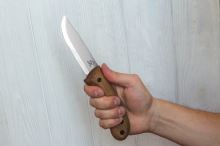 BeaverCraft Bushcraft Knife BSH1 Dune Carbon Steel 125mm Walnut (10)