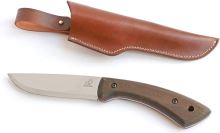 BeaverCraft Bushcraft Knife BSH1 Dune Carbon Steel 125mm Walnut (1)