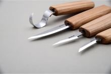 BeaverCraft řezbářská sada Set of 4 Knives in Tool Roll (2)