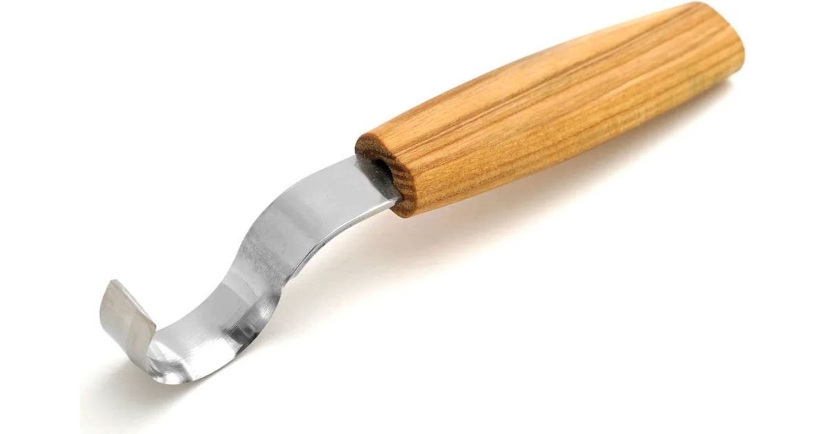 Lžičkový řezbářský nůž se zahnutým ostřím