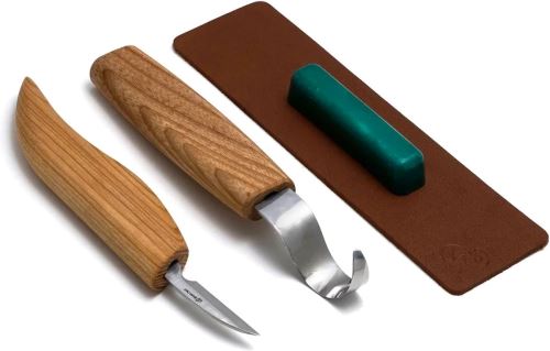 BeaverCraft řezbářská sada Spoon Carving Set with Small Knife pro leváky