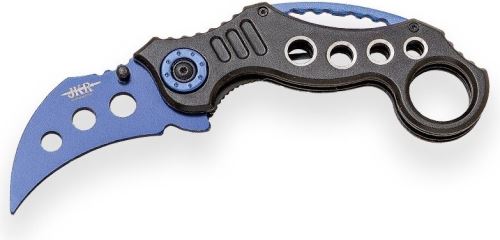 Joker tréninkový nůž Karambit No Edge black/blue 73 mm