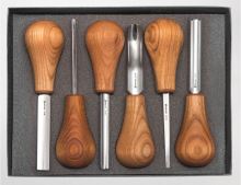 BeaverCraft řezbářská sada Wood Carving Set With Palm Chisels (2)